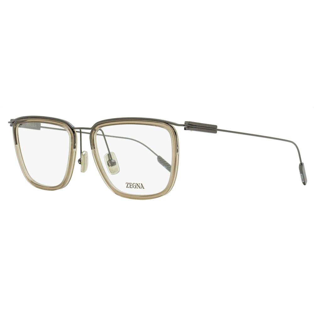 Zegna Floating Rectangular Eyeglasses EZ5288 057 Gunmetal/Beige 55mm